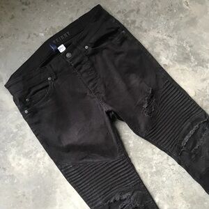 Divided moto skinny Black Men's Jeans